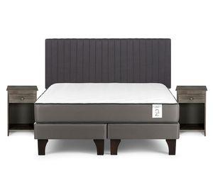Cama europea New Style 2 plus 2 plazas base dividida + set Lucio G