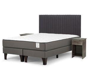 Cama europea New Style 2 plus 2 plazas base dividida + set Lucio G