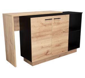 Isla de cocina Sicilia duna  wengue 90x150x60 cm
