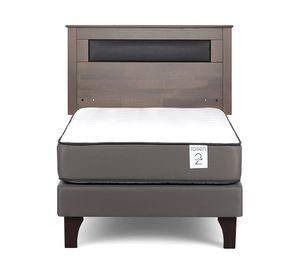 Cama europea New Style 2 plus 1.5 plazas  + respaldo Ferrara G