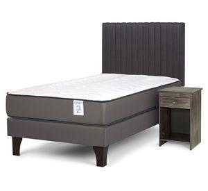 Cama europea New Style 2 plus 1.5 plazas  + set Lucio G