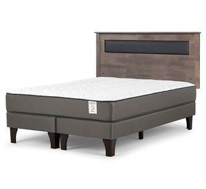 Cama europea New Style 2 plus 2 plazas base dividida + respaldo Ferrara G