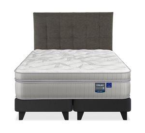 Cama europea Paradise 2 plazas base dividida + 1 respaldo Design grafito