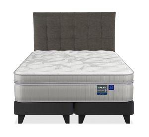 Cama europea Paradise king base dividida + 1 respaldo Design grafito