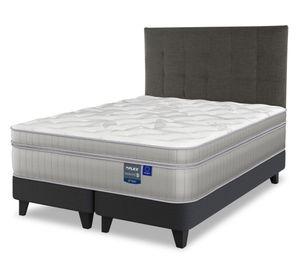 Cama europea Paradise king base dividida + respaldo Design grafito