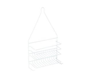 Organizador ducha Colgante recubierto blanco 25x9.5x48 cm