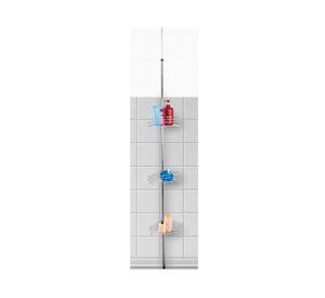 Organizador ducha pie metálico 25.5x25.5x250 cm