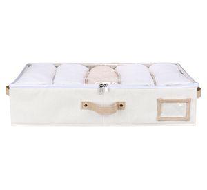 Organizador bajo cama visor superior crudo 13x60x32 cm