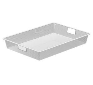 Canasto marco malla blanco 8.5x52.7x42.7 cm