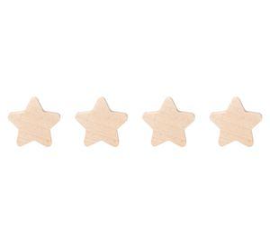 Pack percha Estrella natural 4 un.