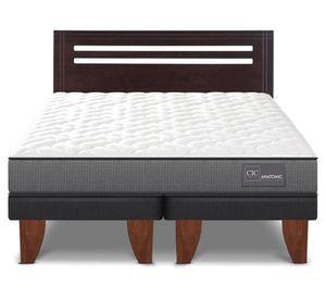 Cama europea 2 plazas Anatomic base dividida + respaldo Múnich