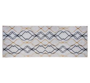 Alfombra pasillo Rayan gris 67x180 cm