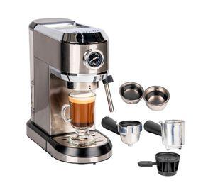 Cafetera cápsula y grano Verona Coffe silver 1 lt