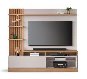 Centro de entretenimiento 65" Macejo café/off white