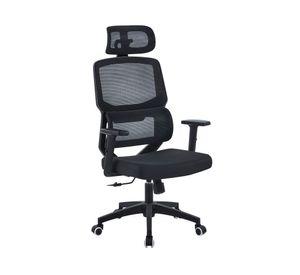 Silla de escritorio Mesh ergonómica negro 122x61 cm