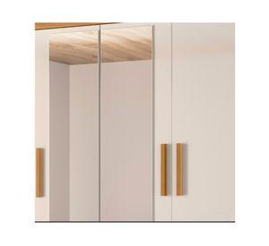 Clóset 4 puertas 6 cajones Capri café/blanco 212x160x47 cm