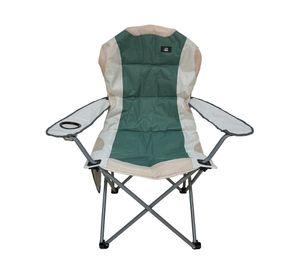 Silla plegable acolchada con apoyabrazos