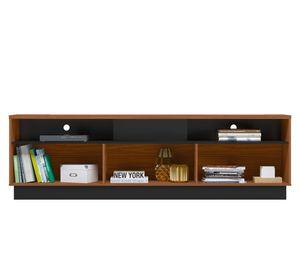 Rack TV 75" Marau noce milano/negro mate