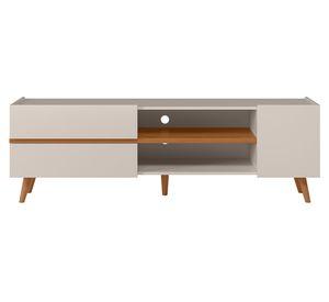 Rack TV 65" Purus off white mate/freijo