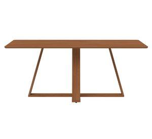 Juego de comedor rectangular Avena + 6 sillas Ella A80 alpha
