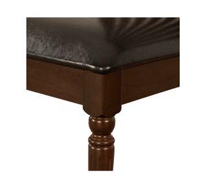 Juego de comedor 6 personas rectangular Dallas chocolate