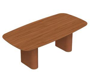 Juego de comedor rectangular Lintz off white + 8 sillas Alba