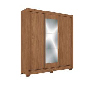 Clóset 3 puertas 2 cajones Maringa jatoba 214x204x49 cm