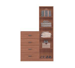 Cómoda Estilo jatoba 4 cajones