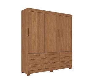 Clóset 3 puertas 9 cajones Morretes jatoba 214x194.4x46 cm