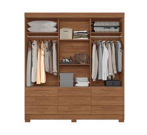 Clóset 3 puertas 9 cajones Morretes jatoba 214x194.4x46 cm