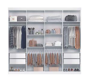 Clóset 8 puertas 4 cajones Master blanco 219x46.3x238.8 cm