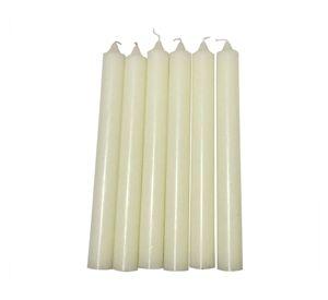 Vela Candelabro ecru 6 unidades