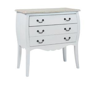 Cómoda Provenzal 3 cajones 76x74x37 cm