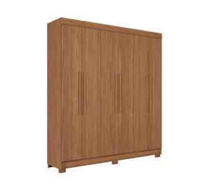 Clóset 6 puertas Toledo jatoba 214x194.4x46 cm