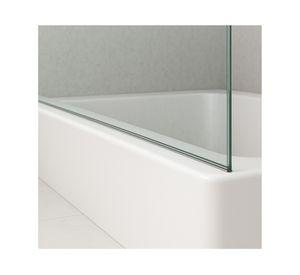 Mampara fija tina/ducha recta transparente 140x90x0.6 cm