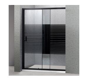 Mampara ajustable frontal Strava negro 185x140x0.6 cm