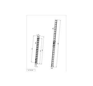 Escalera telescópica 8 m 28 peldaños