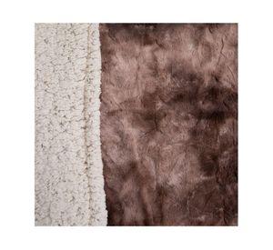 Frazada plush sherpa Deluxe café king 1 un.