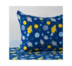 Juego de sábanas 1.5 plazas polar Planetas azul