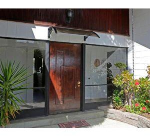 Alero listo Curvo PVC 70x120 cm bronce