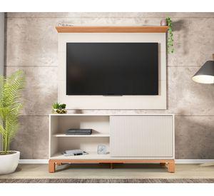 Panel TV 65" + rack Mondrian off white