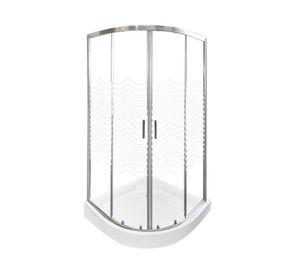 Shower curvo Elegant líneas curvas transparente 185x90x90 cm