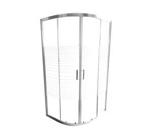 Shower curvo Elegant LR sin receptáculo 185x90x90 cm