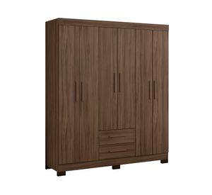 Clóset 6 puertas 2 cajones Aitana 187x161x44 cm