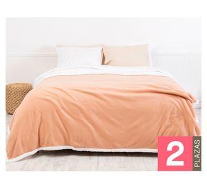 Frazada Polar Sherpa camel 2 plazas 1 un.