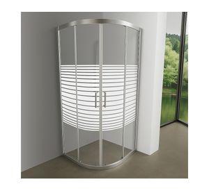 Shower curvo Elegant líneas rectas transparente 185x90x90 cm