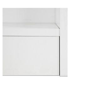 Rack TV 70" 2 Repisas blanco.