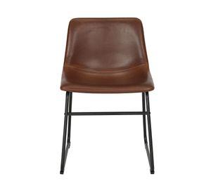 Silla PU Carlo café 74x53x48 cm