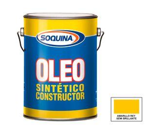 Óleo sintético constructor amarillo rey 1 galón