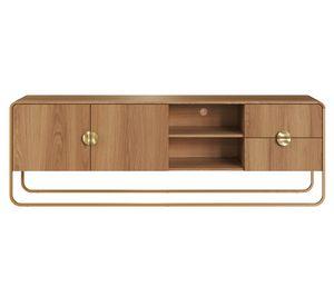 Rack TV 55" café natural